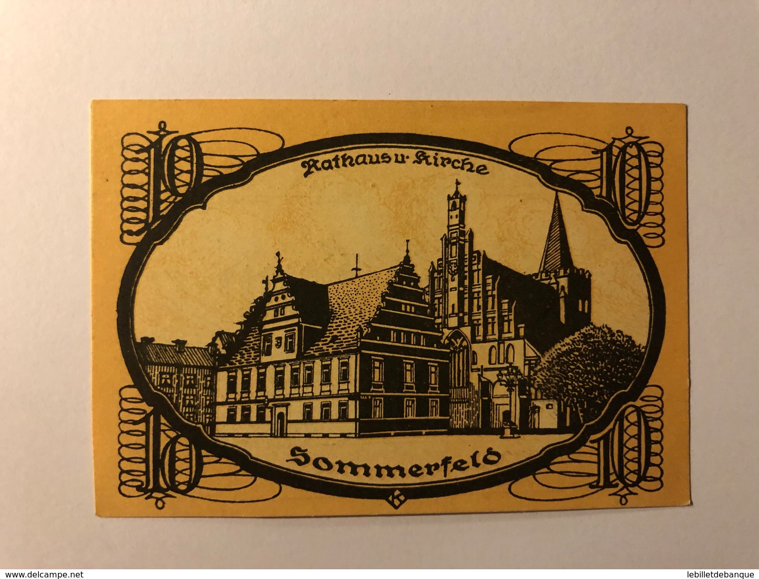 Allemagne Notgeld Sommerfeld 10 Pfennig - Collections