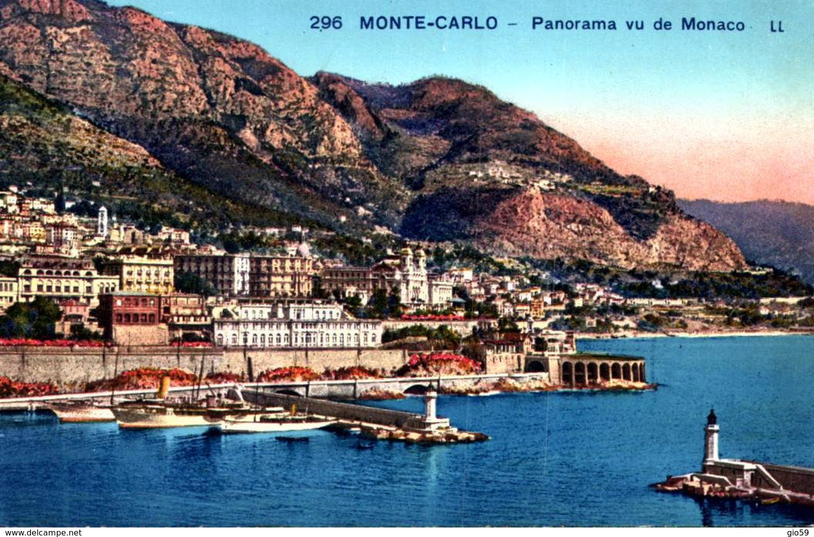 MONACO / 20 CARTES POSTALES PETIT FORMAT / MONACO /LOT  800/ 9