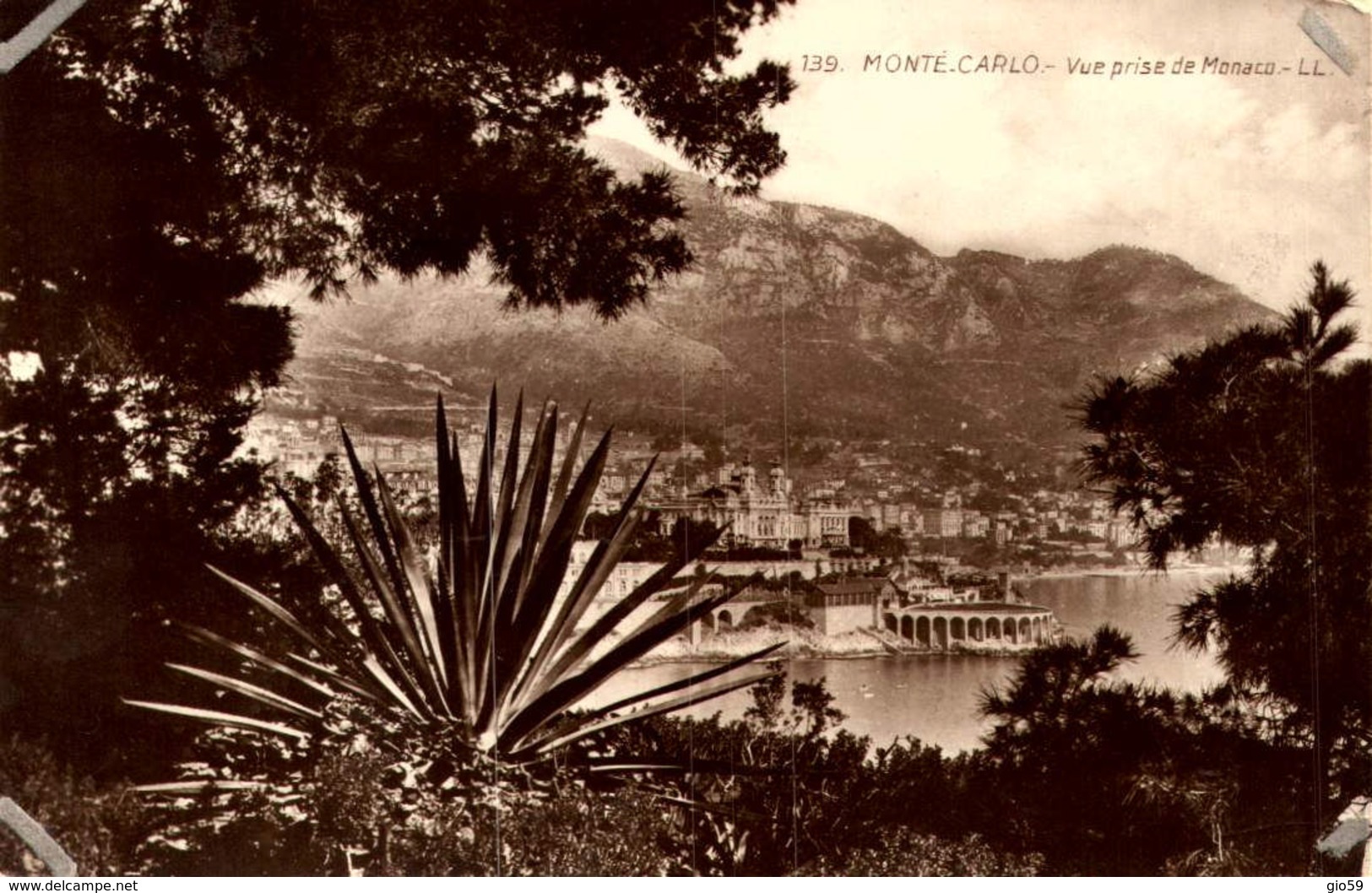 MONACO / 20 CARTES POSTALES PETIT FORMAT / MONACO /LOT  800/ 9