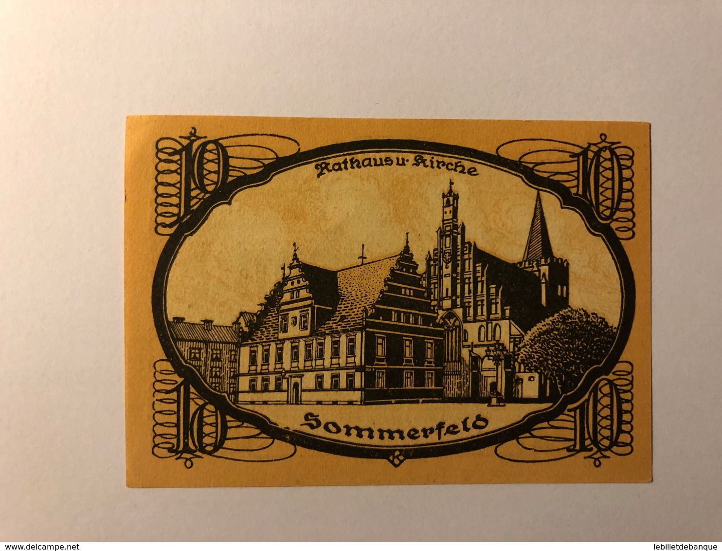 Allemagne Notgeld Sommerfeld 10 Pfennig - Sammlungen