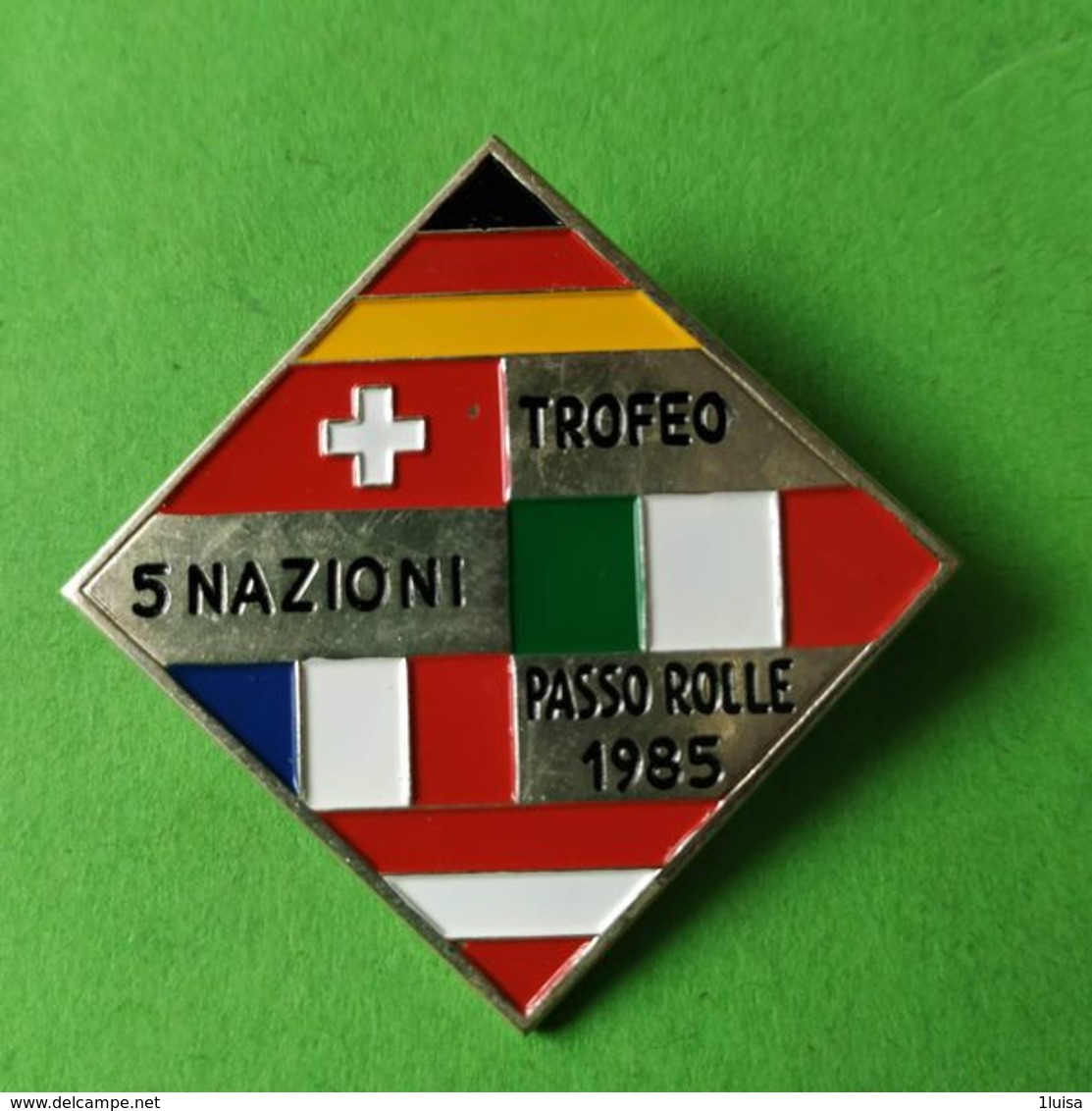 SPORT INVERNALI SPILLE  Trofeo 5 Nazioni Passo Rolle 1985 - Italia