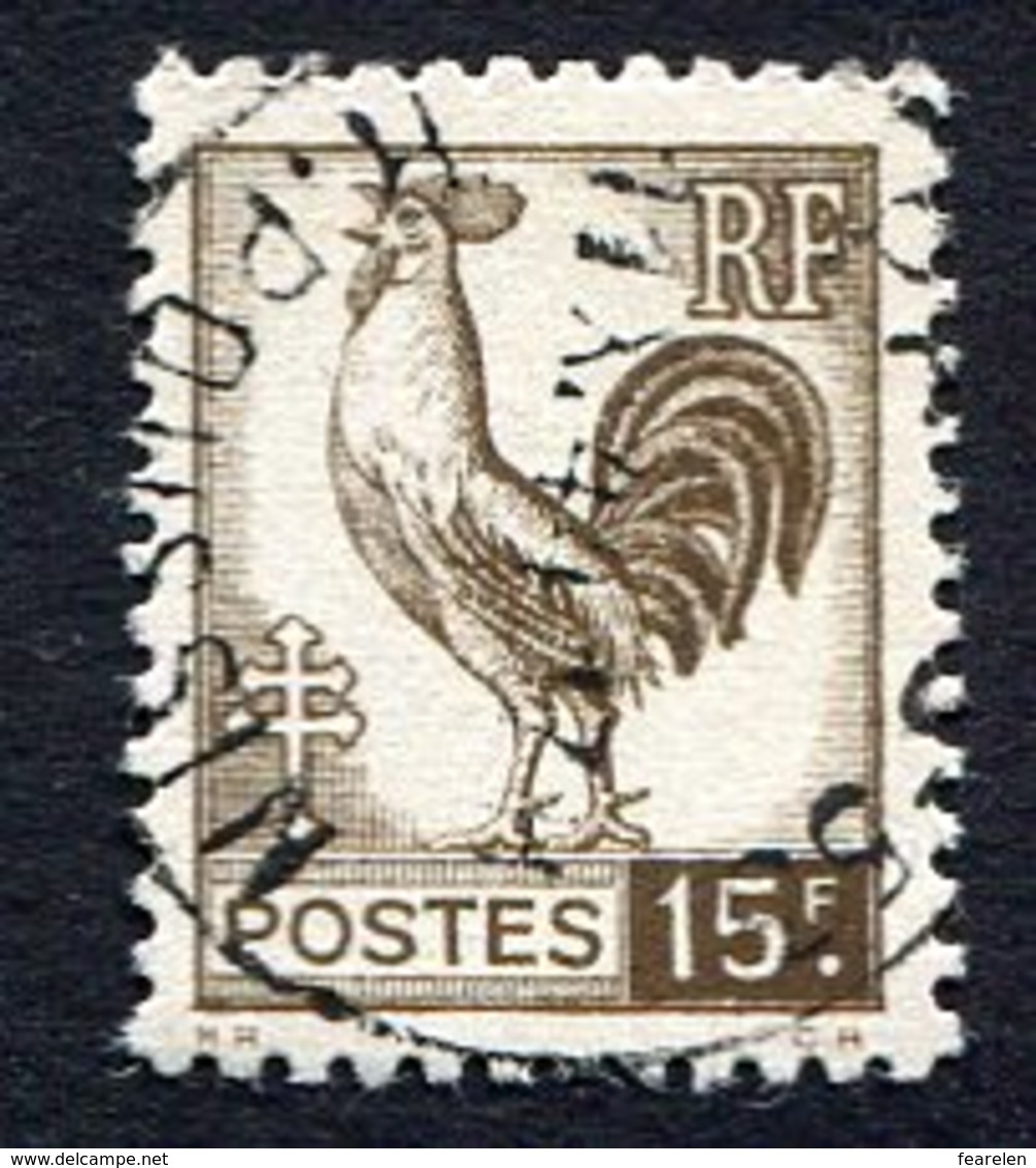 France N°647 Oblitéré, Qualité Superbe - 1944 Coq Et Marianne D'Alger