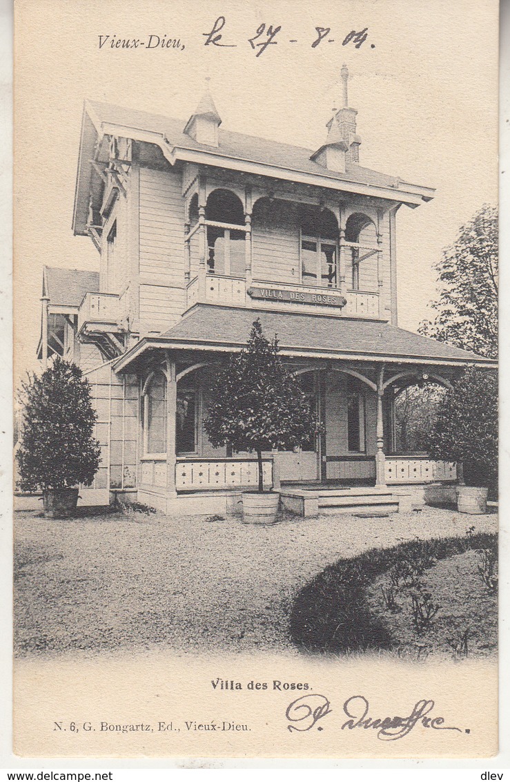 Oude God - Vieux-Dieu - Villa Des Roses - 1904 - Uitg. Bongartz, Oude God - Mortsel