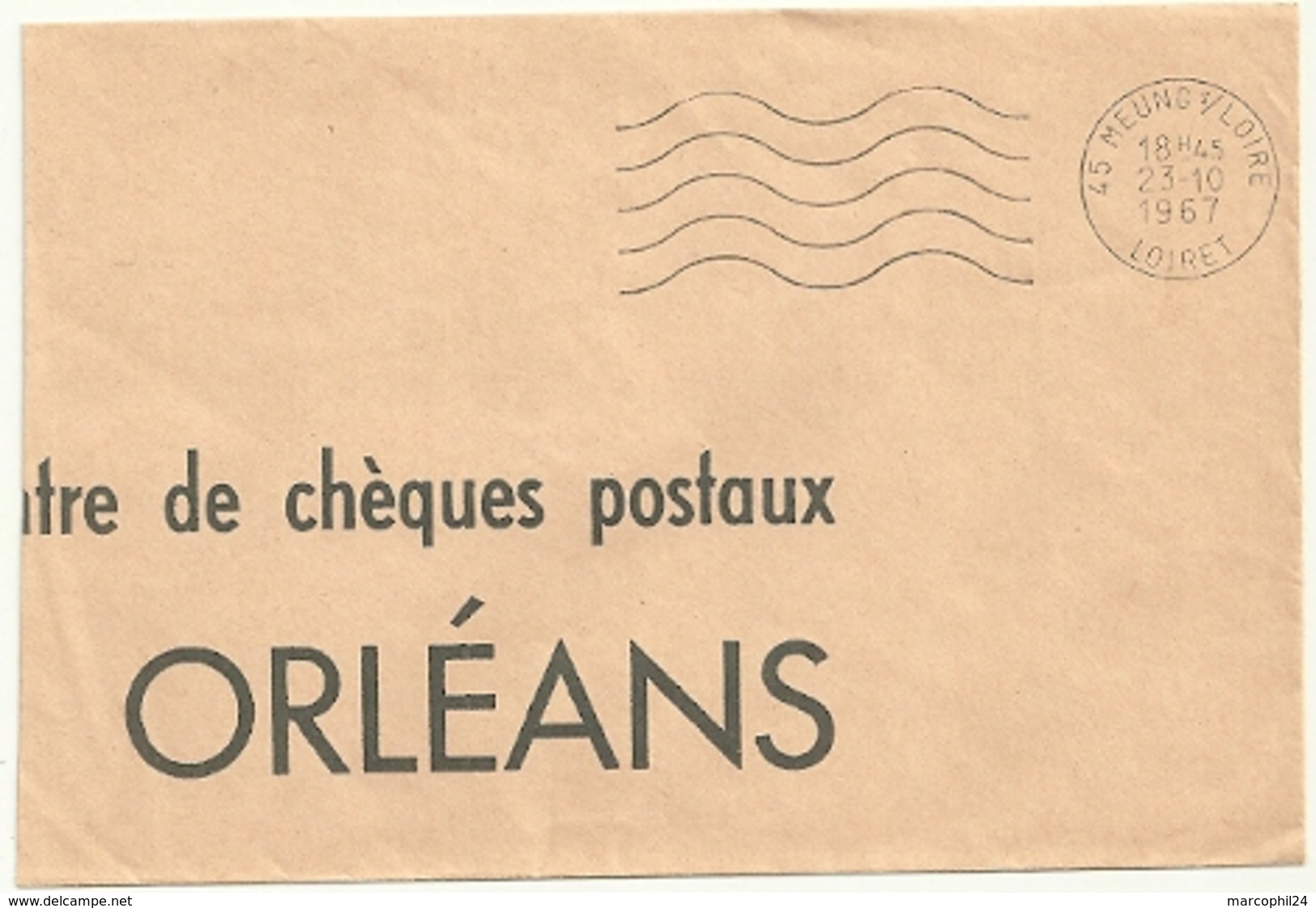 LOIRET  - Dépt N° 45 = MEUNG S/ LOIRE 1967 =  FLAMME Codée  = SECAP Muette '5 Lignes Ondulées' - Mechanical Postmarks (Advertisement)