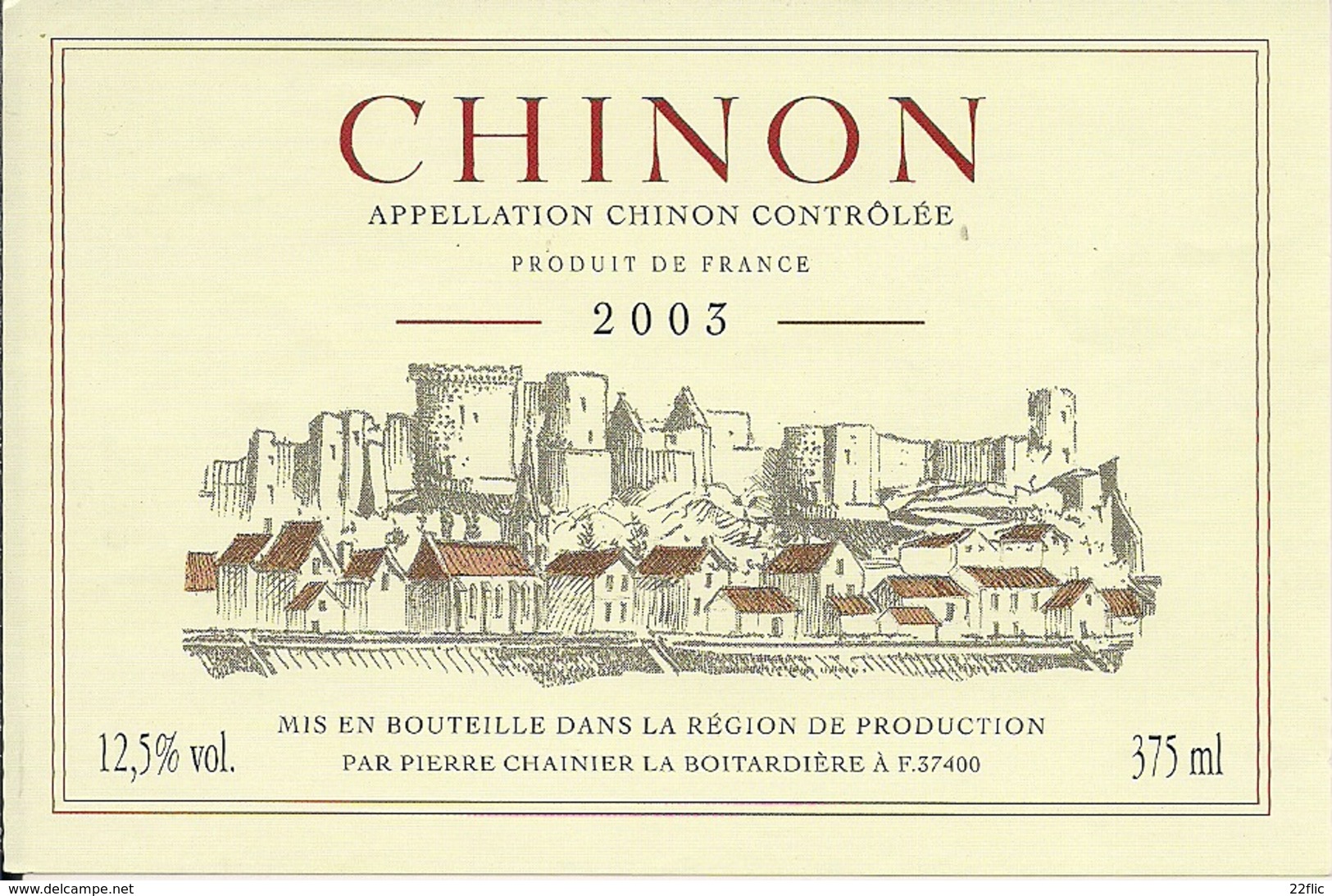 CHINON  PIERRE CHAINIER 2003 (3) - Autres & Non Classés