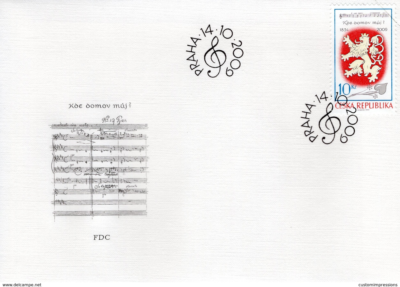 CZECH REPUBLIC  - 2009 Crafts - Historical Stoves  FDC5968 - FDC