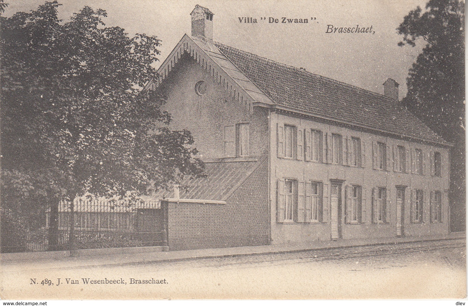 Brasschaat - Brasschaet - Villa "De Zwaan" - J. Van Wesenbeeck, Brasschaet N. 489 - Brasschaat