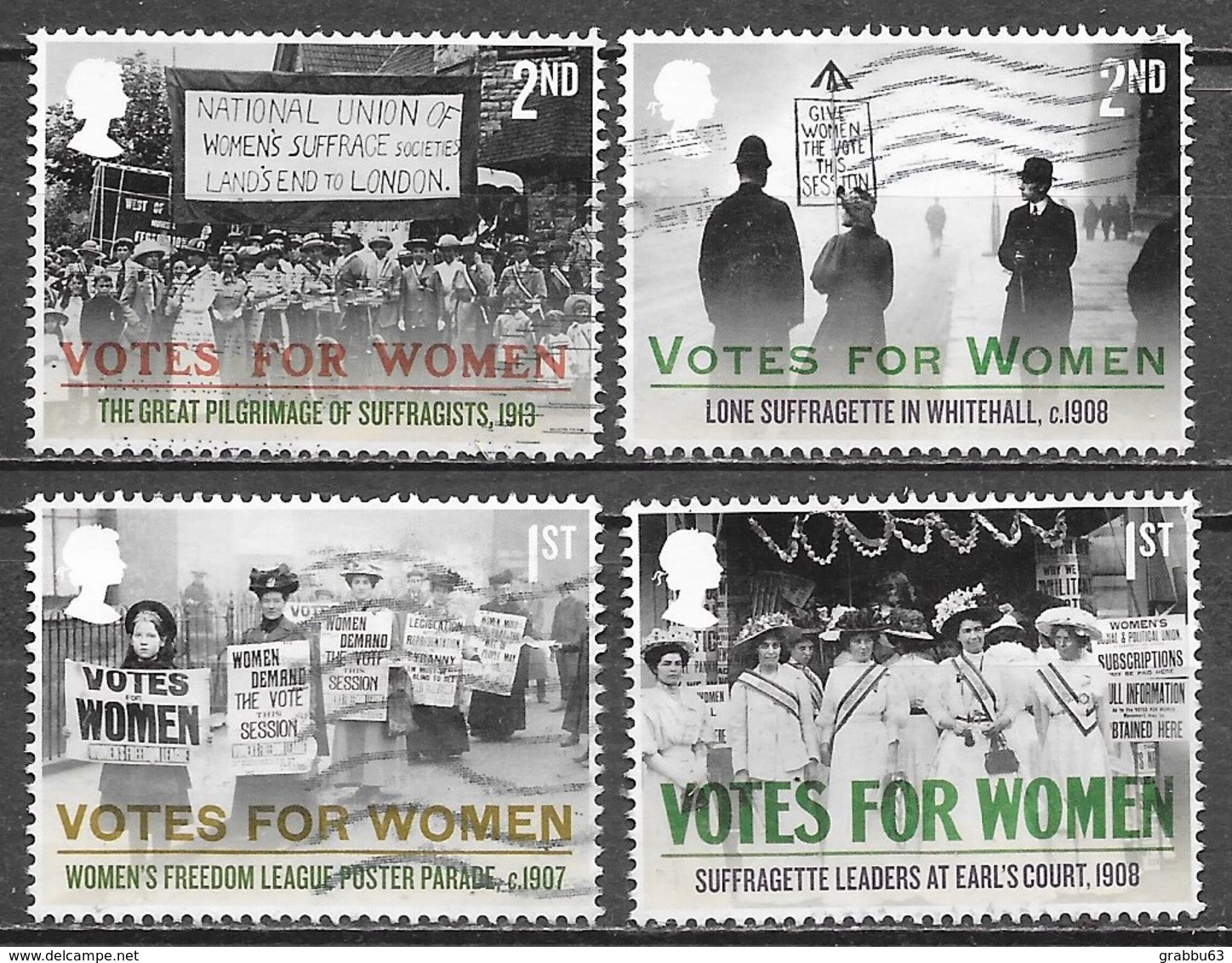 GB - Vote Pour Les Femmes - Oblitérés - Lot 1124 - Oblitérés