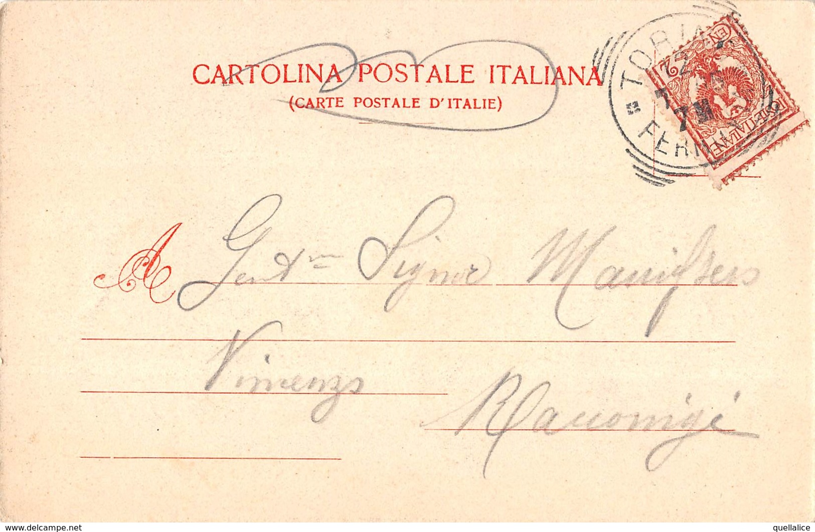 0820 "TORINO - VIA PIETRO MICCA E CHIESA S. TOMMASO" ANIMATA. CART   SPED 1907 - Églises