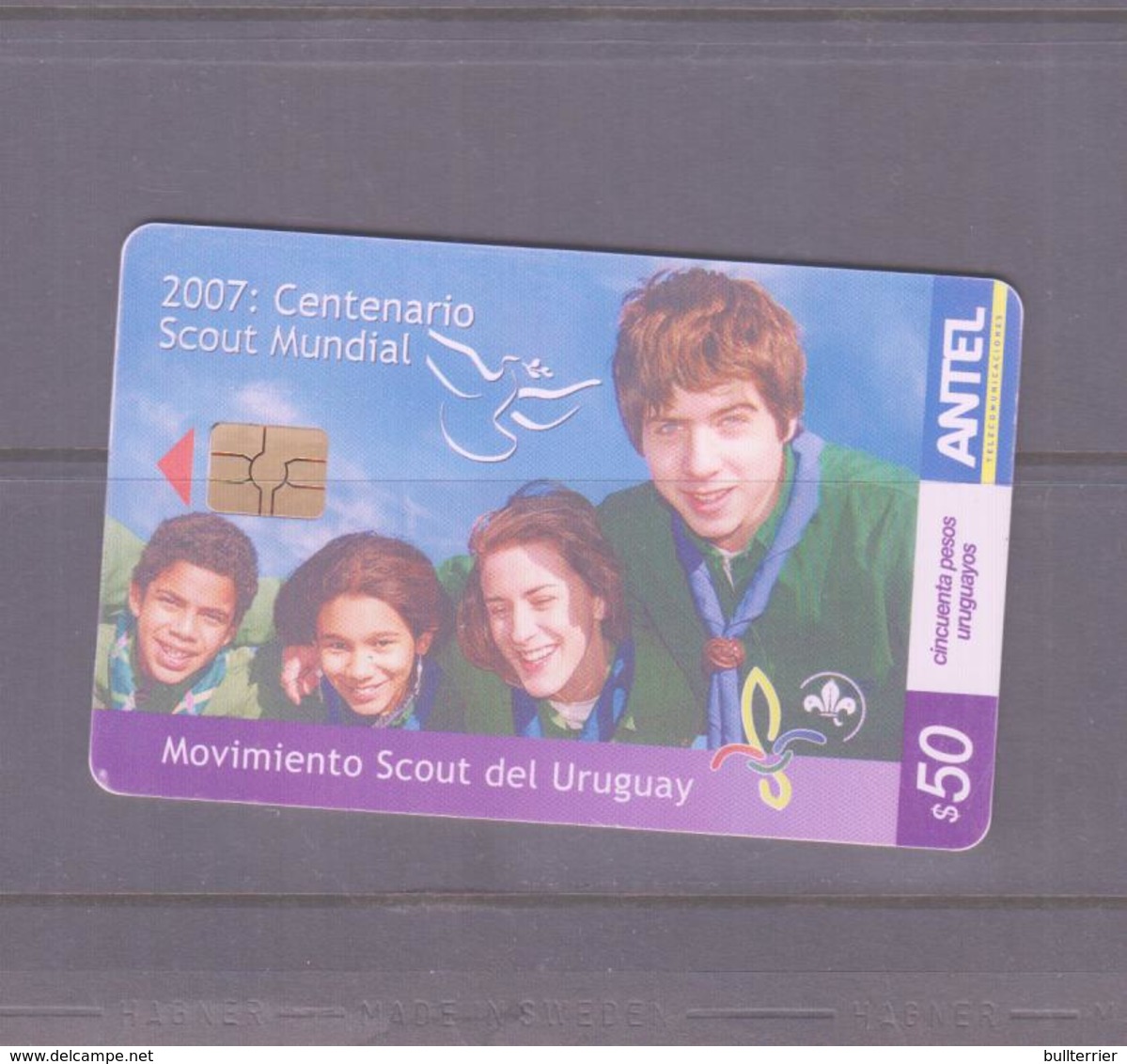 SCOUTS -  URUGUAY-  2007 - SCOUTING CENTENARY S50  PHONE CARD UNUSED - Advertising