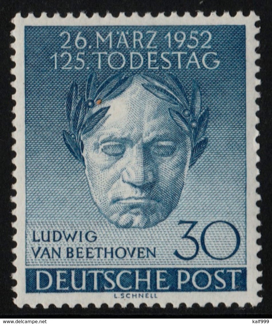 ~~~  Allemagne Berlin 1952 - Ludwig Van Beethoven - Mi. 87 * Neuf MH ~~~ - Unused Stamps