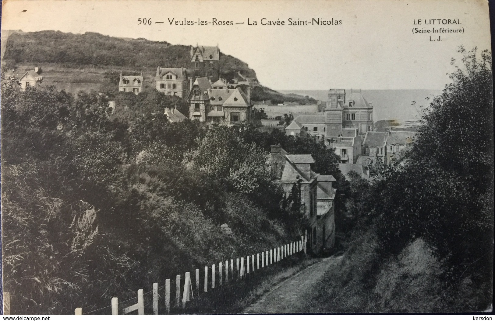 Carte Postale - Veules-les-Roses - 506 La Cavée Saint Nicolas - Le Littoral LG - Veules Les Roses