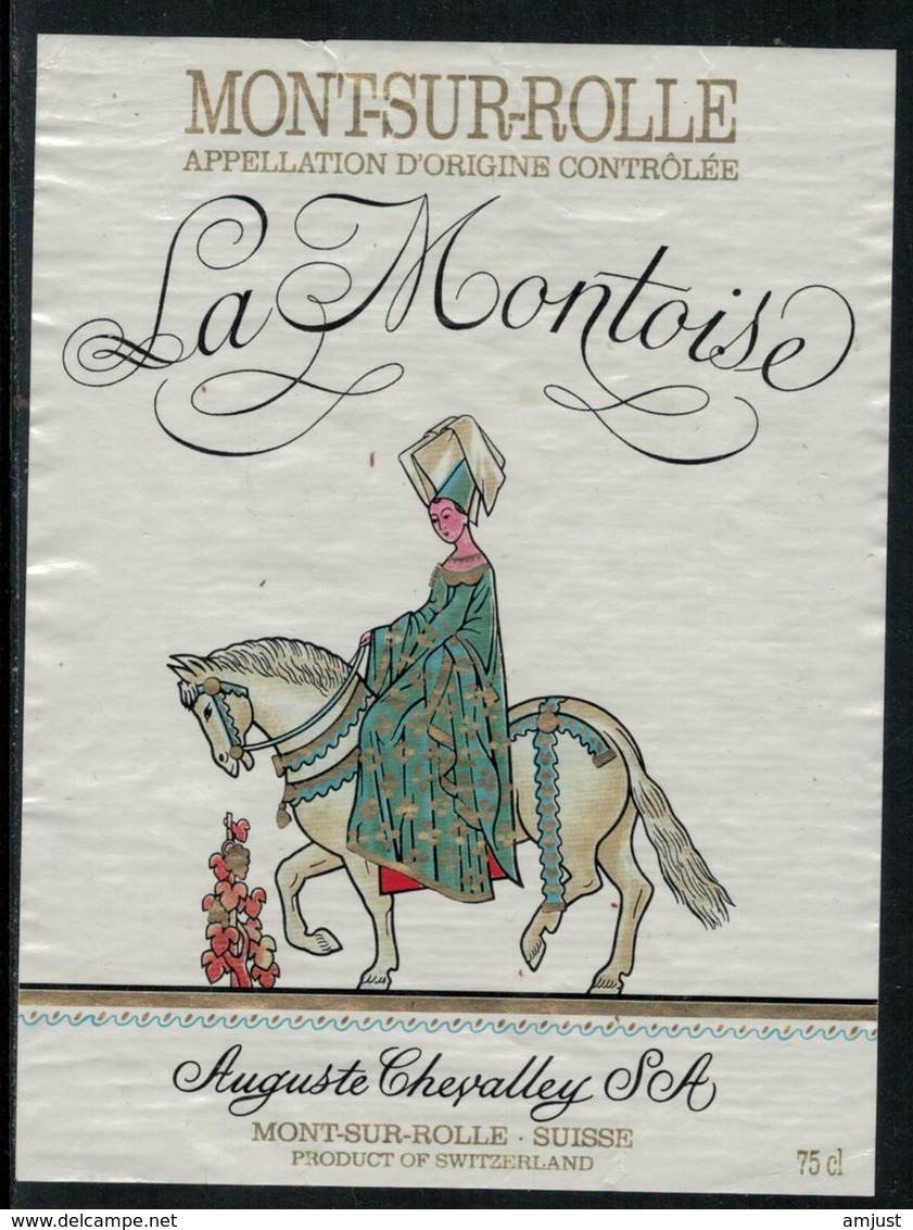 Rare // Etiquette De Vin // Chevaux // Mont-sur-Rolle, La Montoise - Caballos