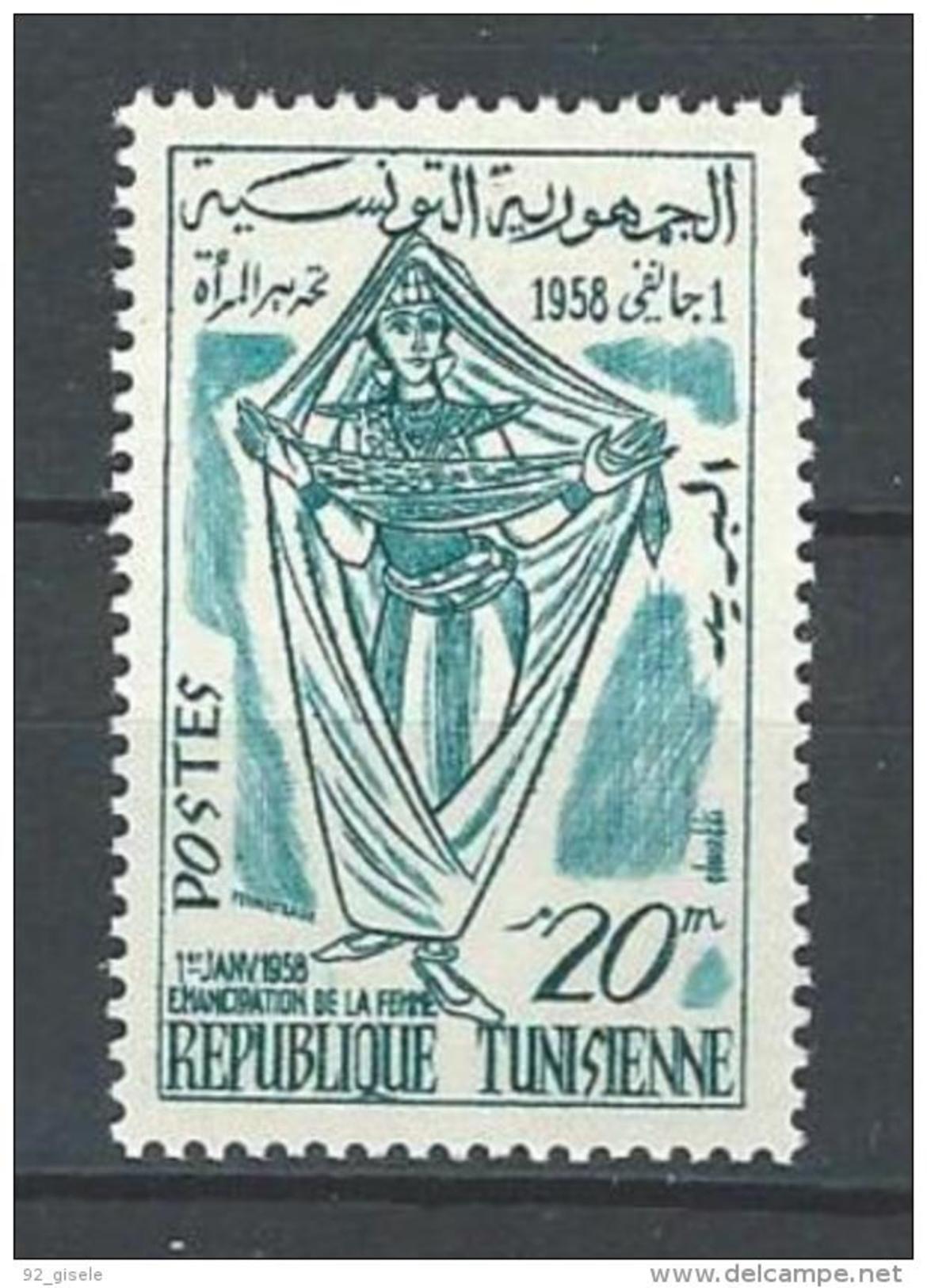 Tunisie YT 465 " Emancipation De La Femme " 1959 Neuf** - Tunisie (1956-...)