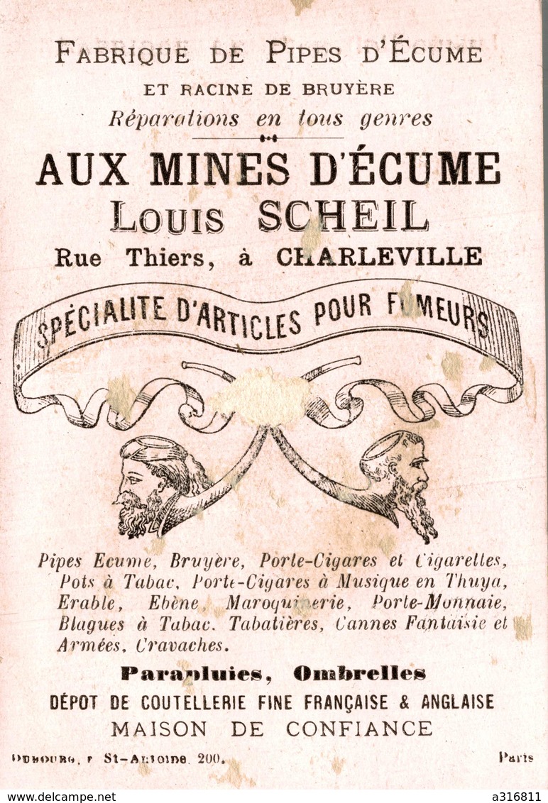 CHROMO  AUX MINES D ECUME LOUIS SCHEIL A CHARLEVILLE - Autres & Non Classés