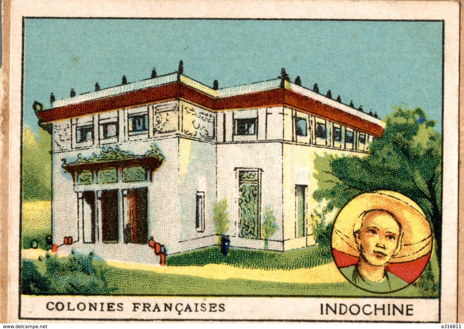 CHROMO  COLONIES FRANCAISE  INDOCHINE - Autres & Non Classés