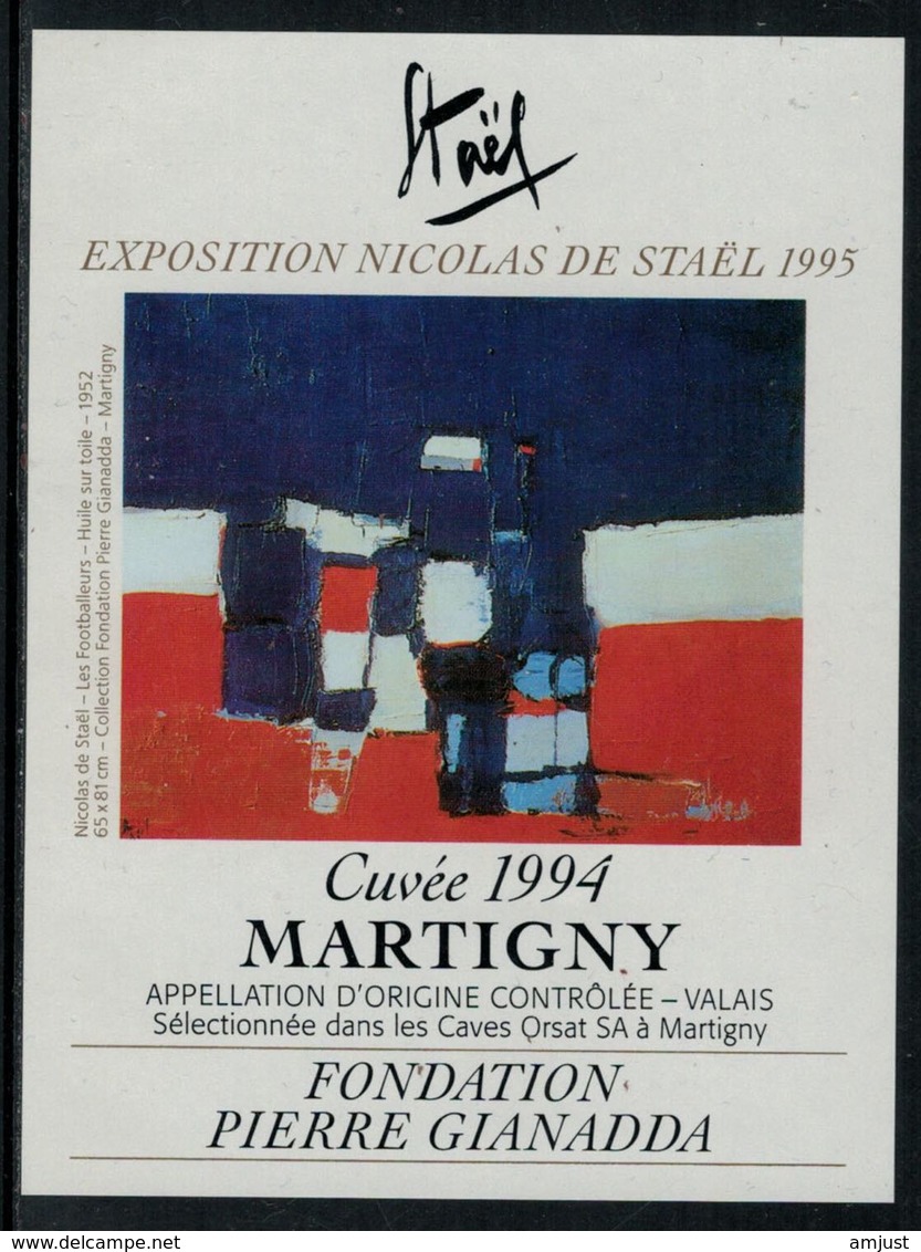 Rare // Etiquette De Vin // Art-Peintue // Martigny, Fondation Gianadda, Staël - Kunst