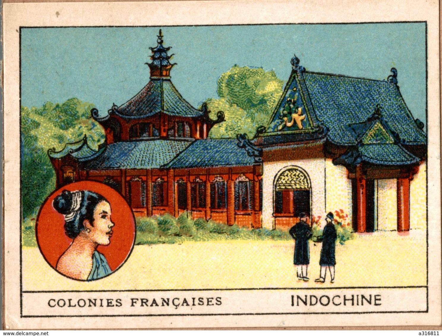 CHROMO  COLONIES FRANCAISE  RETAURANT  INDOCHINE - Autres & Non Classés