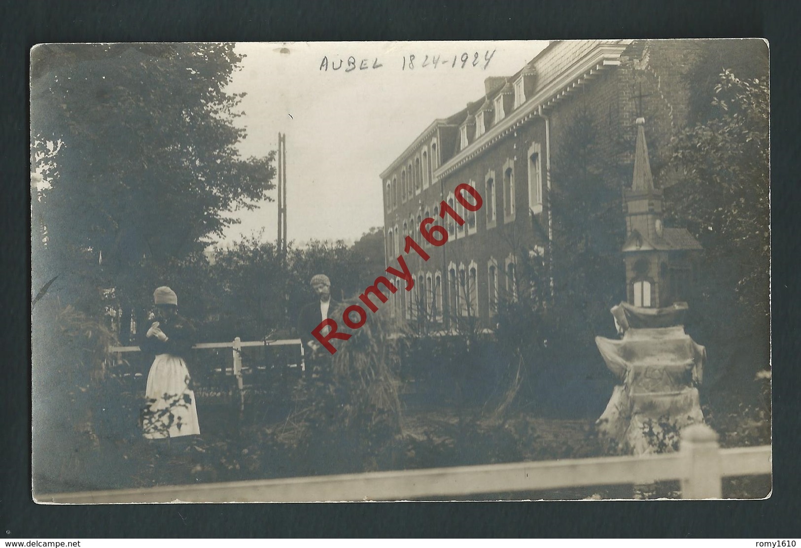 Aubel. 100eme Anniversaire Du Rosaire. 1824 - 1924. Photo Carte Animée. - Aubel