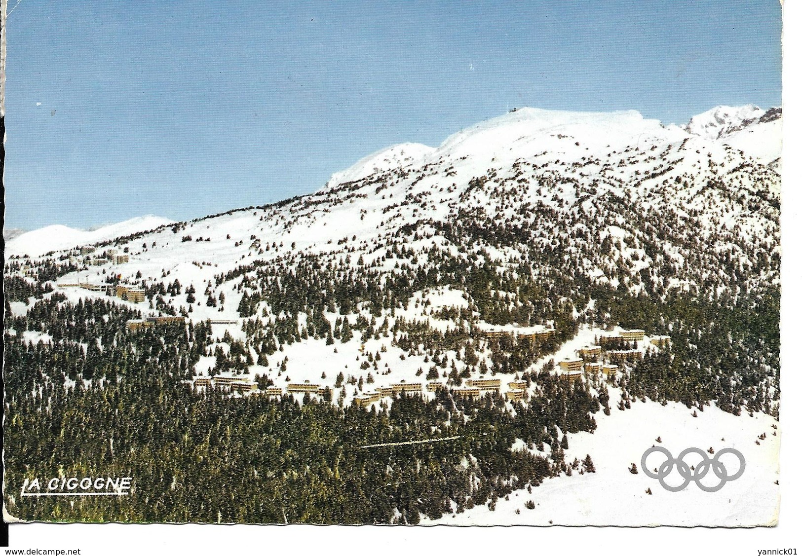 JEUX OLYMPIQUES HIVER - OLYMPICS WINTER GAMES GRENOBLE 1968 - CHAMROUSSE ROCHE BERANGER STATION OLYMPIQUE - Jeux Olympiques