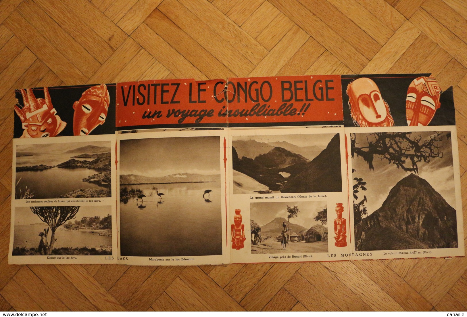 PUBLICITÉ - L'Office Du Tourisme Colonial De Bruxelles - Visitez Le Congo Belge, Les Lacs, Les Montagnes, La Chasses - - Publicités