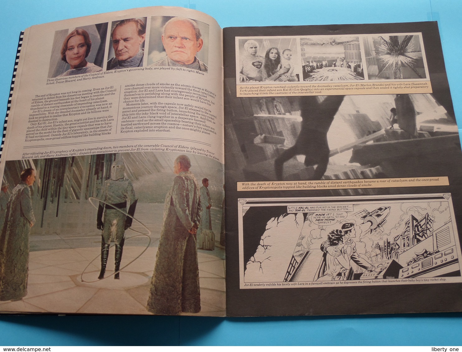 DC COMICS SUPERMAN The Movie COLLECTOR`S ALBUM / MAGAZINE C-62 32182 1979 Reeves ( See Photos )