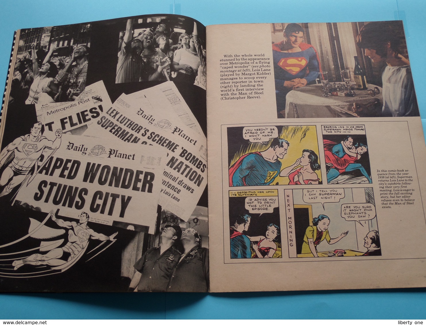 DC COMICS SUPERMAN The Movie COLLECTOR`S ALBUM / MAGAZINE C-62 32182 1979 Reeves ( See Photos )