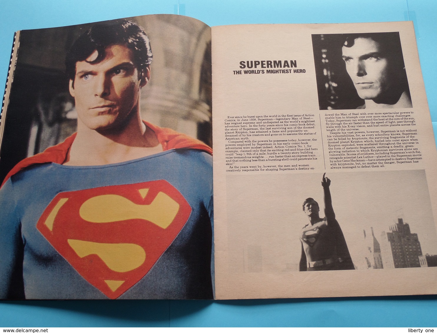 DC COMICS SUPERMAN The Movie COLLECTOR`S ALBUM / MAGAZINE C-62 32182 1979 Reeves ( See Photos )