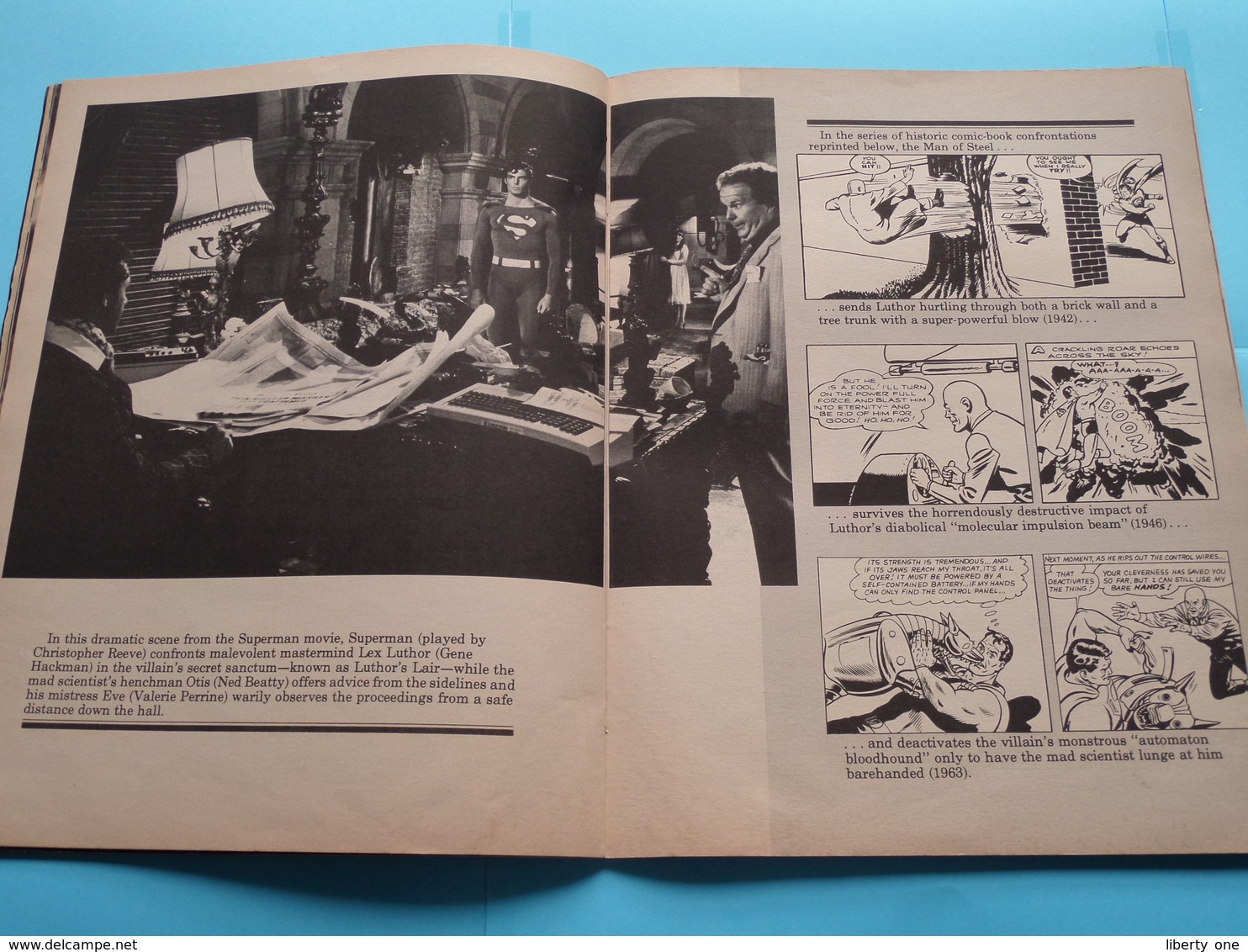 DC COMICS SUPERMAN The Movie COLLECTOR`S ALBUM / MAGAZINE C-62 32182 1979 Reeves ( See Photos )
