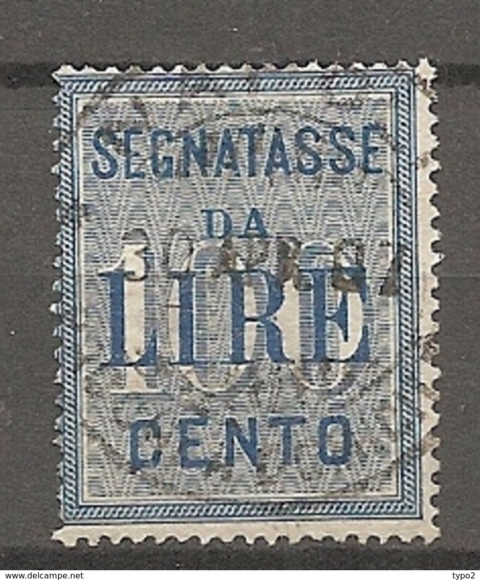 TAXE  Yv. N° 26  SASS N° 32  (o)  100l  Bleu   Cote  15 Euro  BE R  2 Scans - Postage Due