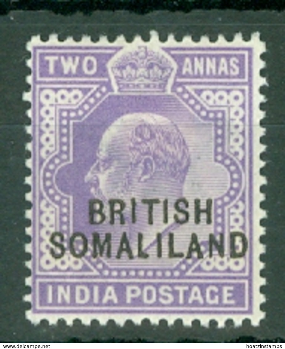 Somaliland Protectorate: 1903   Edward 'British Somaliland' OVPT   SG27    2a  [shortened Foot To 'L']  MH - Somaliland (Herrschaft ...-1959)