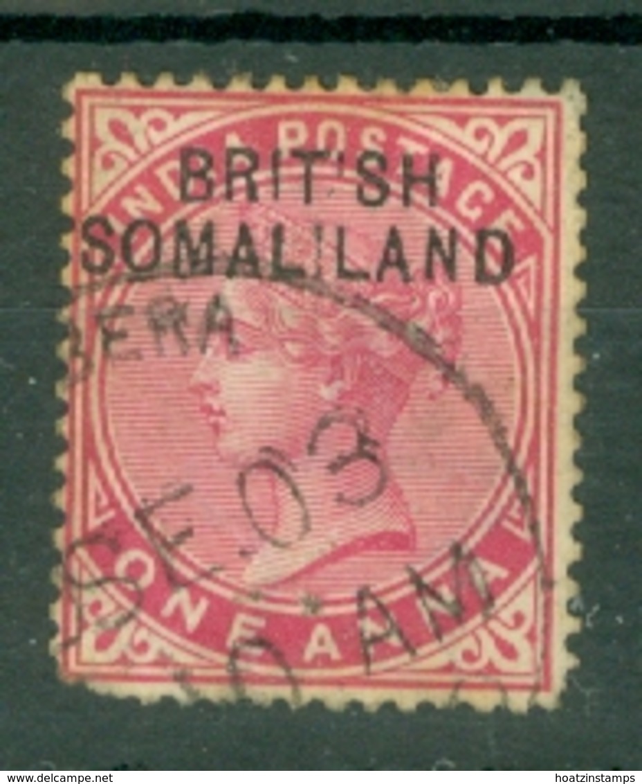 Somaliland Protectorate: 1903   QV 'British Somaliland' OVPT   SG2a    1a  ['I' Missing From 'Brit Sh'] Used - Somaliland (Protectorate ...-1959)