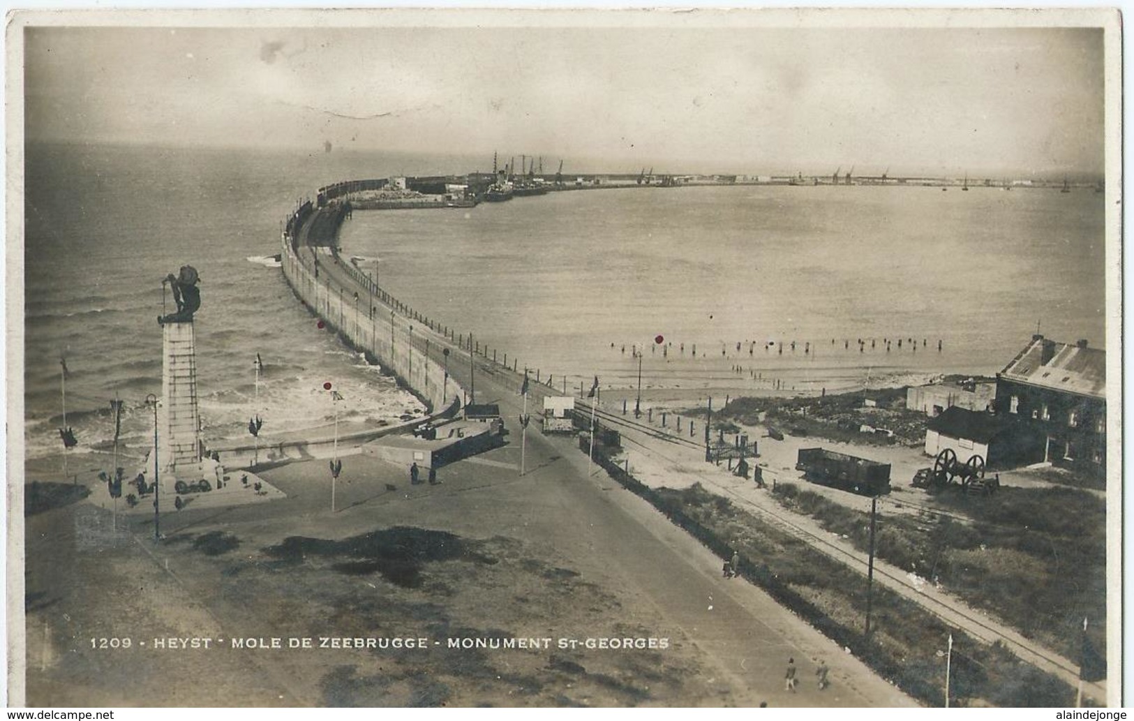 Heist - Heyst - 1209 - Mole De Zeebrugge - Monument St-Georges - Real Photo - 1934 - Heist