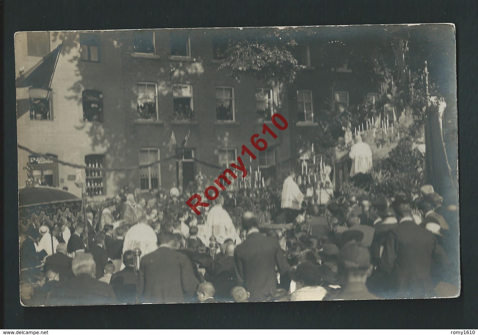 Aubel. 100eme Anniversaire Du Rosaire. 1824 - 1924. Photo Carte Animée - Aubel