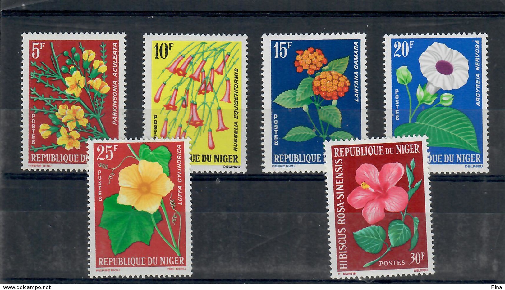 NIGER 1964 - FLORA - FIORI   - SERIE COMPLETA  - MNH ** - Niger (1960-...)