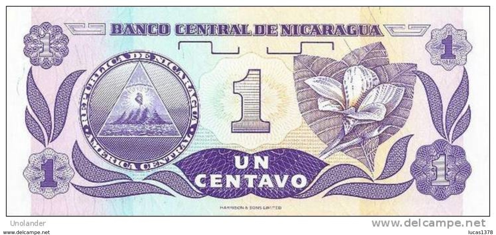 NICARAGUA 1 Centavo A/A  NEUF - Nicaragua