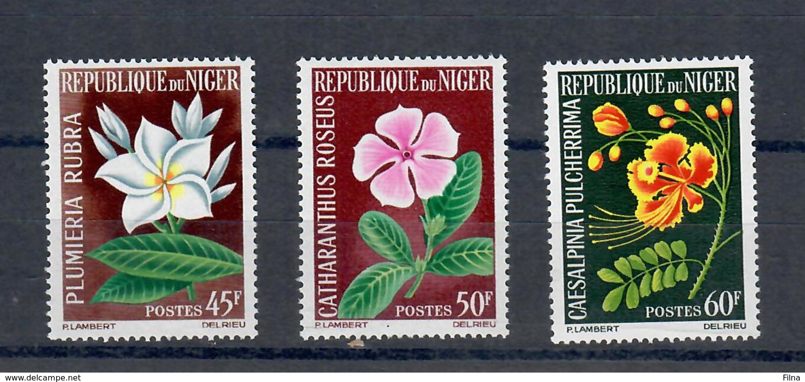 NIGER 1965 - FLORA - FIORI   - SERIE COMPLETA  - MNH ** - Corée Du Sud