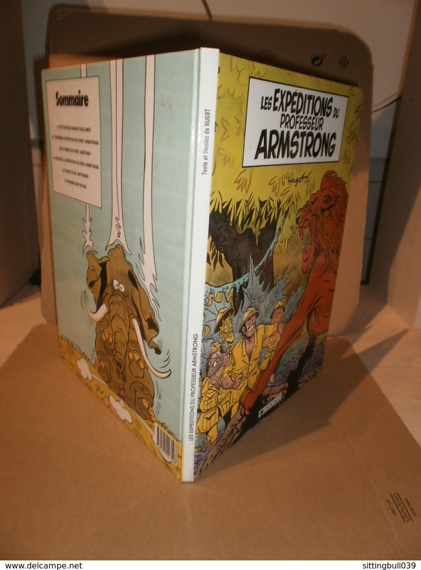 HUGOT. Les Expéditions du Professeur ARMSTRONG T1. Edition Originale 1985 avec dédicace. Ed. DARGAUD