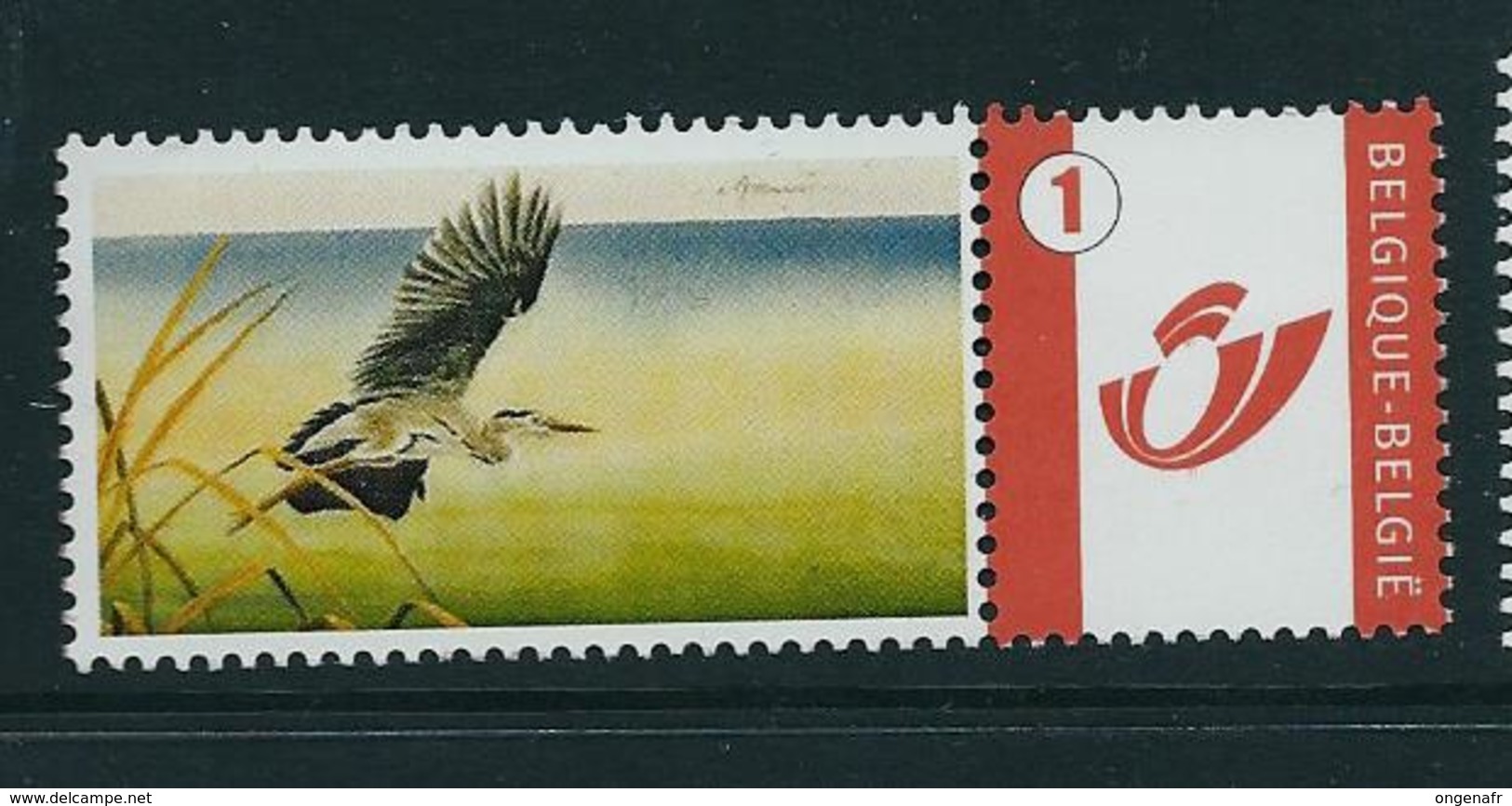 Duostamp  Neuf (**)   Avec N° 3700 (logo Poste Et Chiffre 1) - 1985-.. Oiseaux (Buzin)