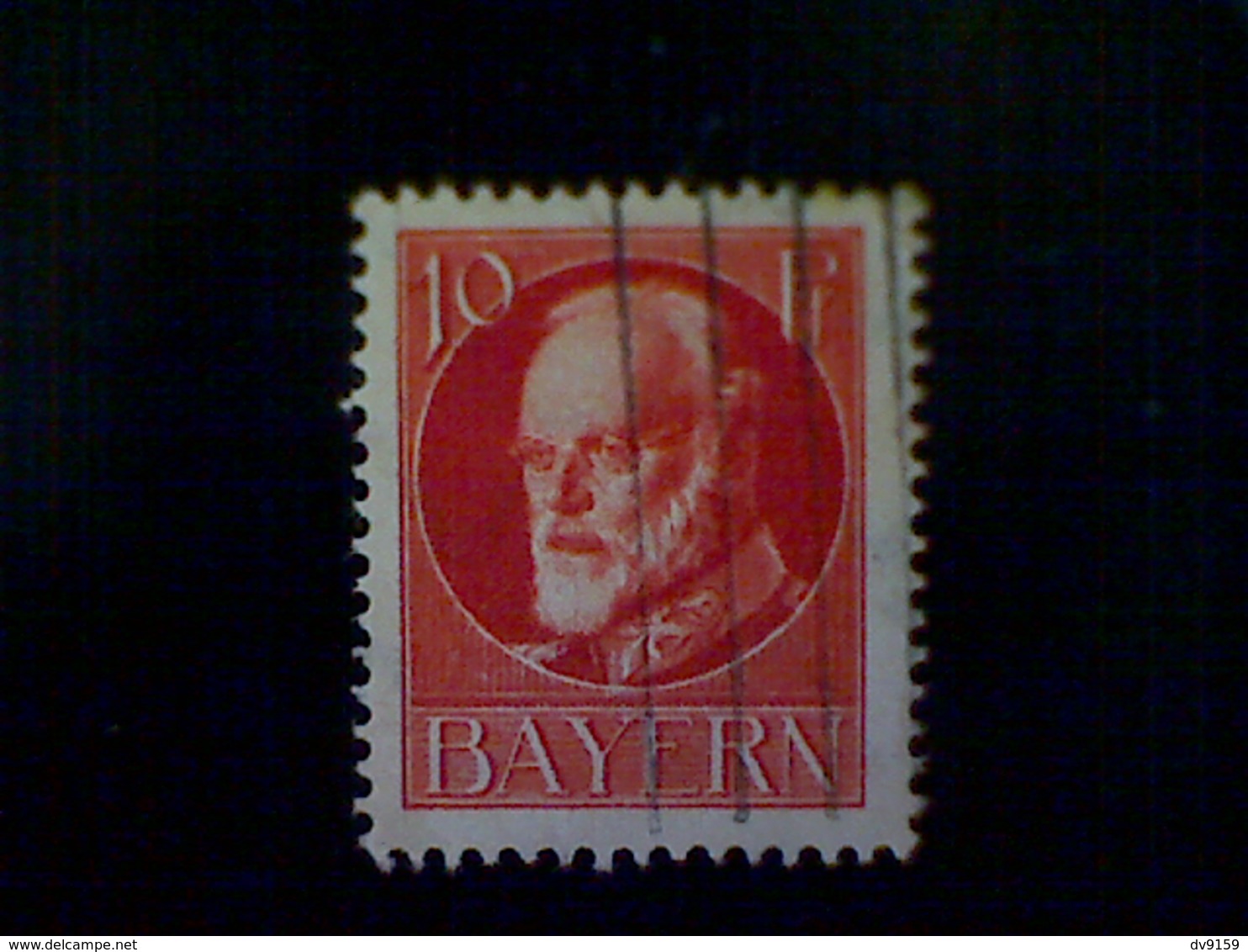 Germany (Bavaria), Scott #98, Used (o), 1914, King Ludwig III, 10pfs, Vermillion - Used