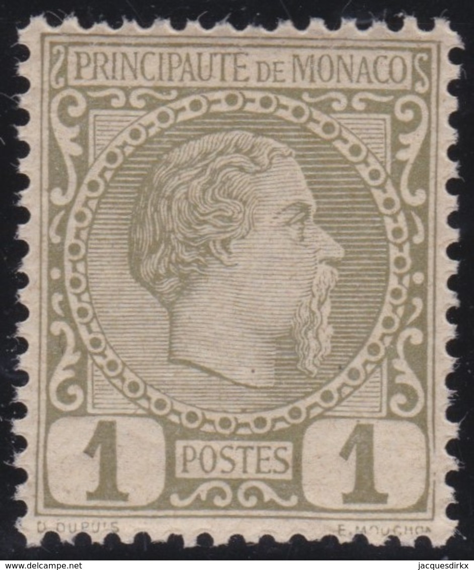 Monaco   .     Yvert    .      1        .      **       .    MNH      .    /    .  Neuf SANS Charniere - Neufs