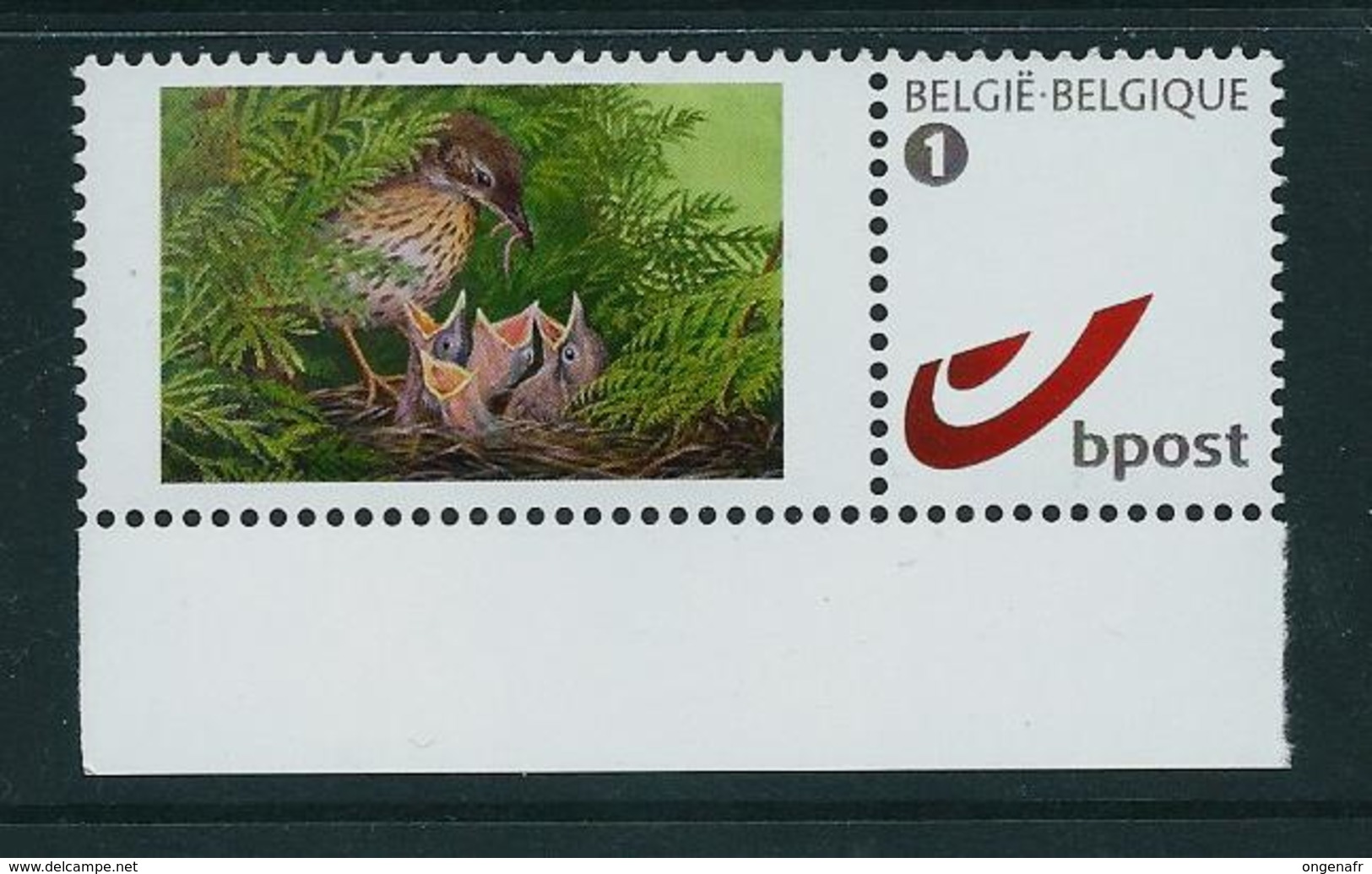 Duostamp  Neuf (**)   Avec N° 4084  Oiseaux Au Nid - 1985-.. Oiseaux (Buzin)