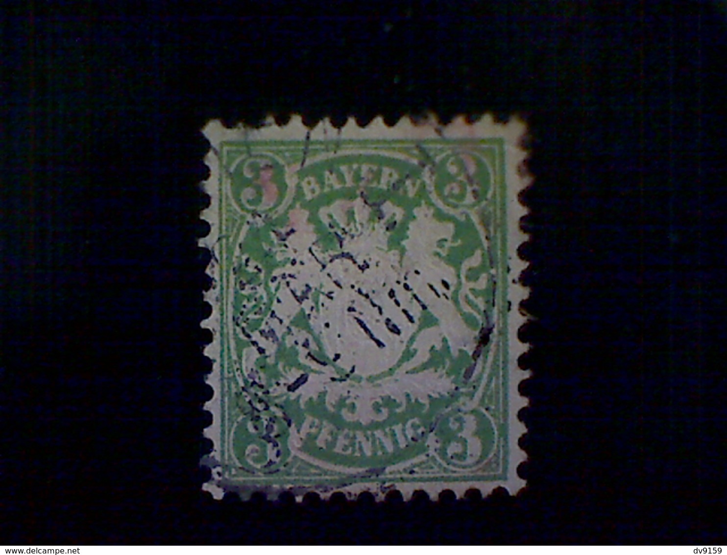 Germany (Bavaria), Scott #59, Used (o), 1888, Coat Of Arms, 3pfs, Green - Oblitérés