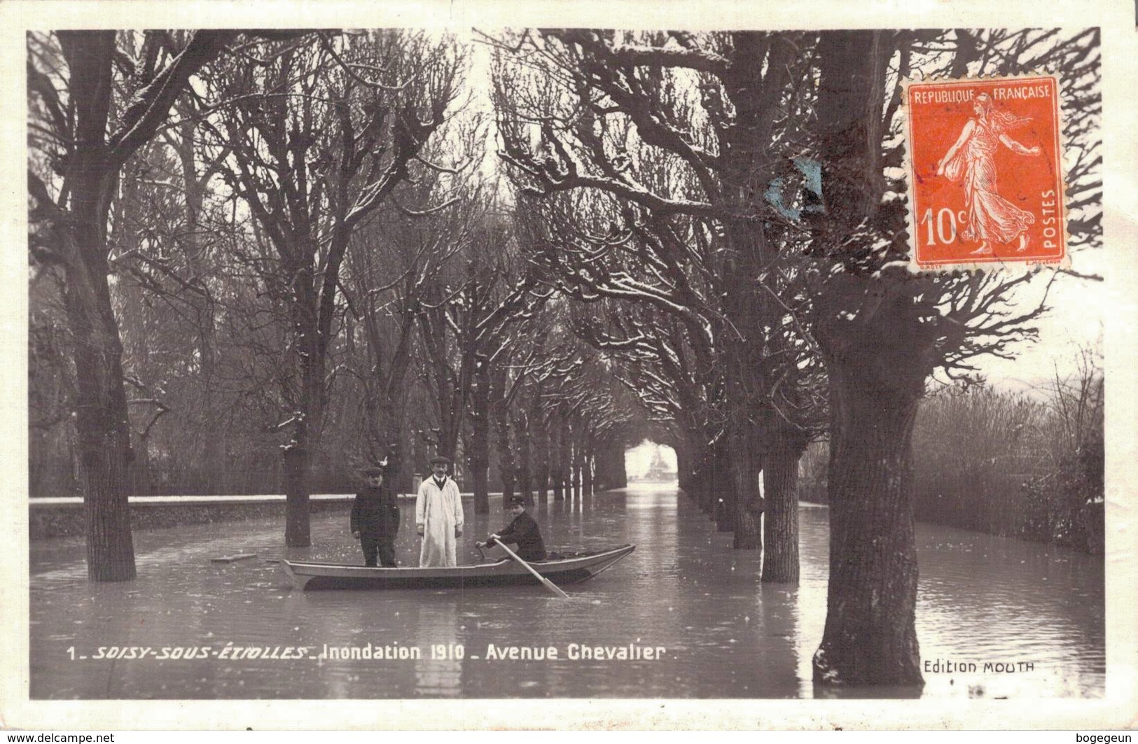 91 1 SOISY SOUS ETIOLLES Inondation 1910 Avenue Chevalier - Other & Unclassified