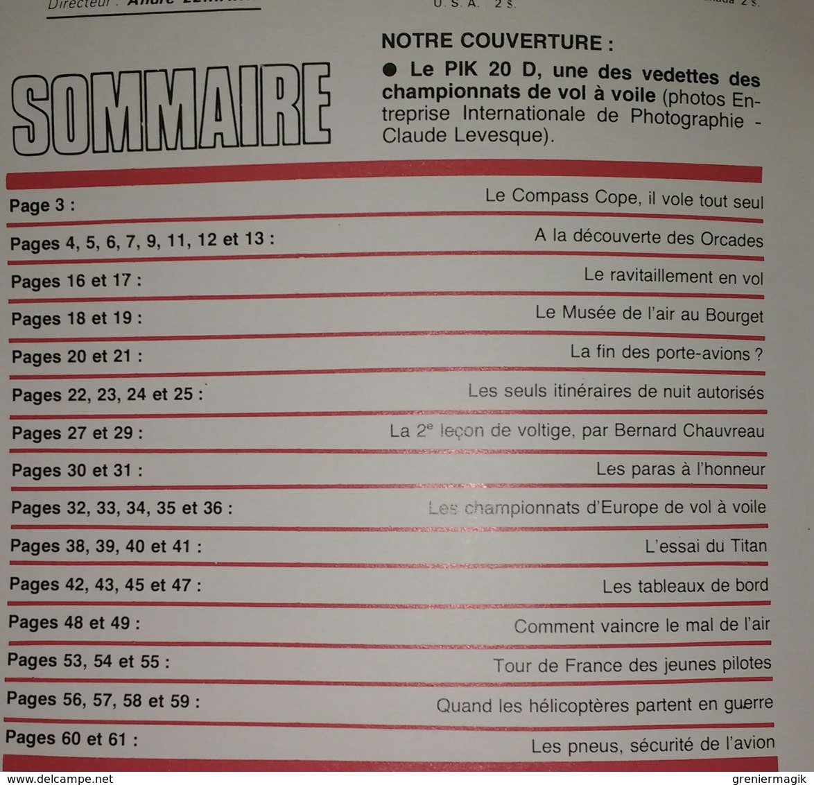 Revue Aviation 2000 N°45 Septembre 1977 Hélicos Partent En Guerre - Vol à Voile - Vol De Nuit Cartes Des Itinéraires - Aviation