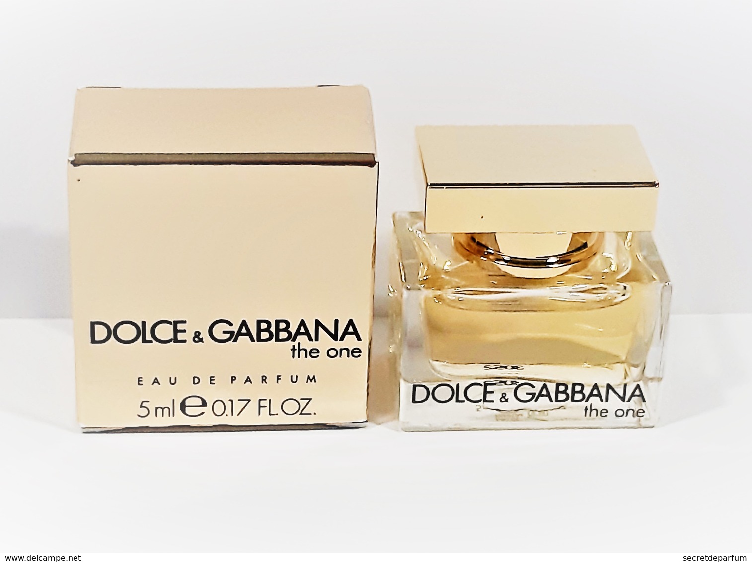 Miniatures De Parfum  DOLCE & GABBANA    THE ONE  EDP   5 Ml  + BOITE - Miniatures Femmes (avec Boite)