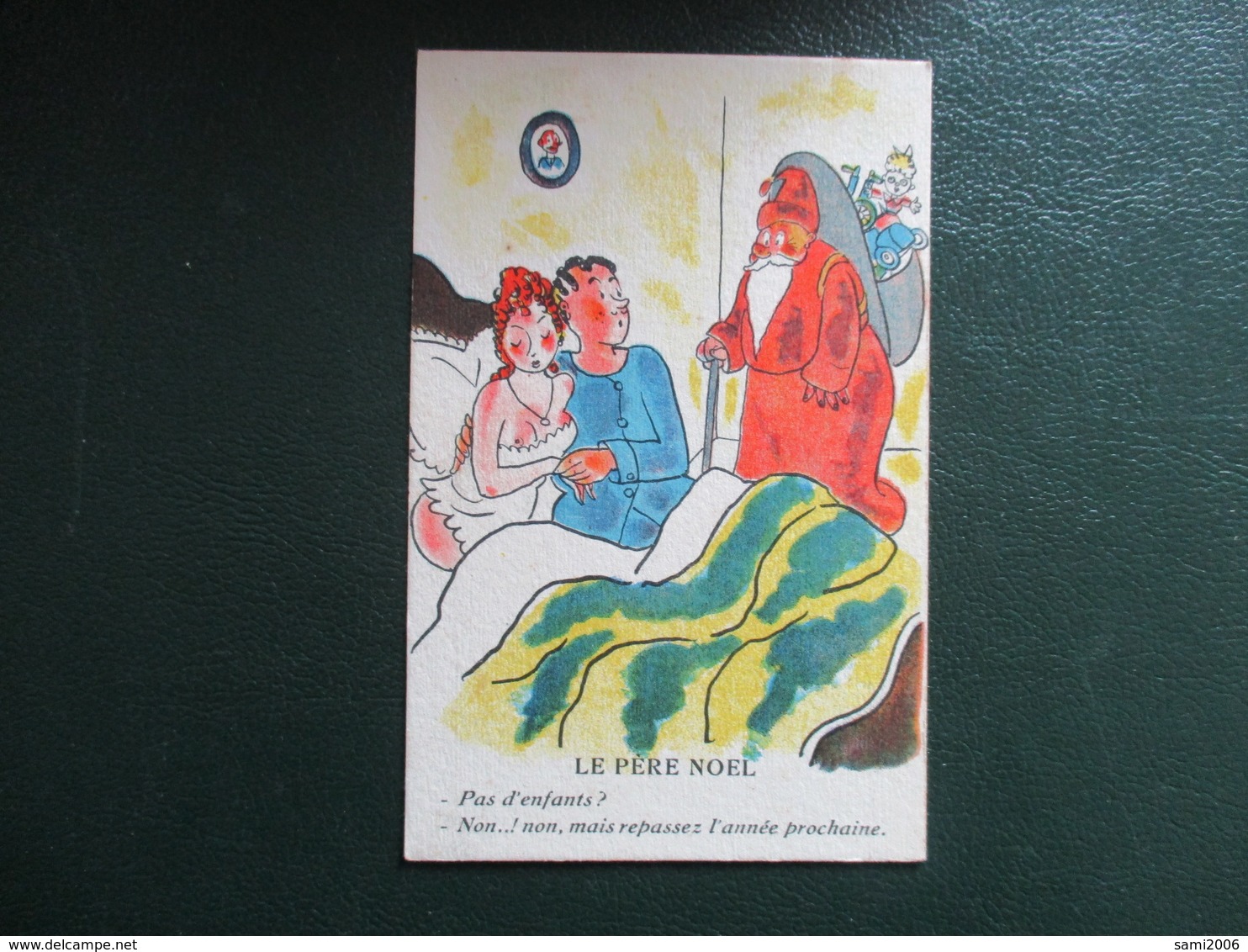 CPA ILLUSTREE LE PERE NOEL COUPLE LIT PERE NOEL COLLECTION HUMORISTIQUE 56 - Autres & Non Classés