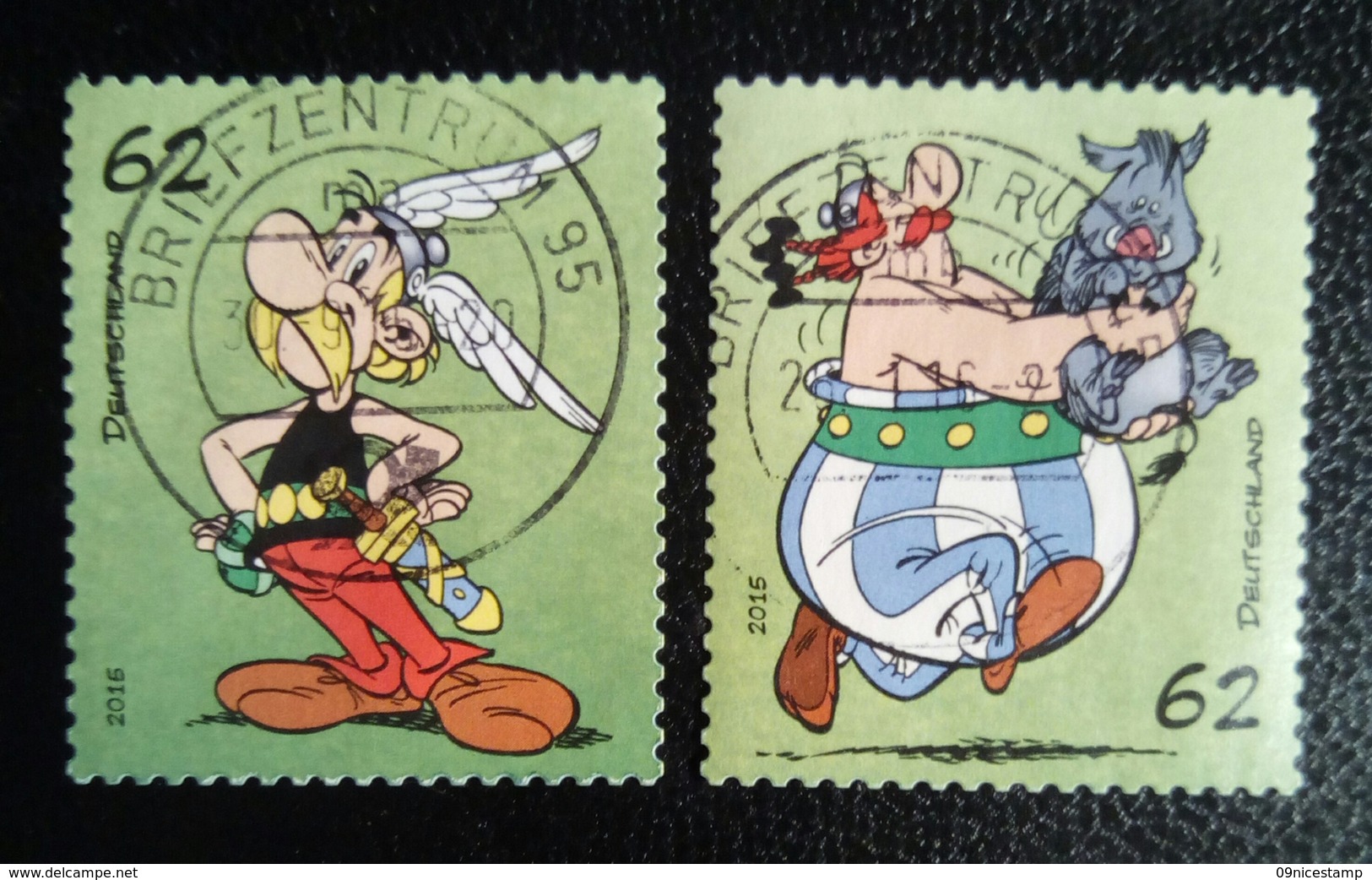Complete Stamp Set Of Germany, Asterix And Obelix, 2016 , Cancelled - Oblitérés