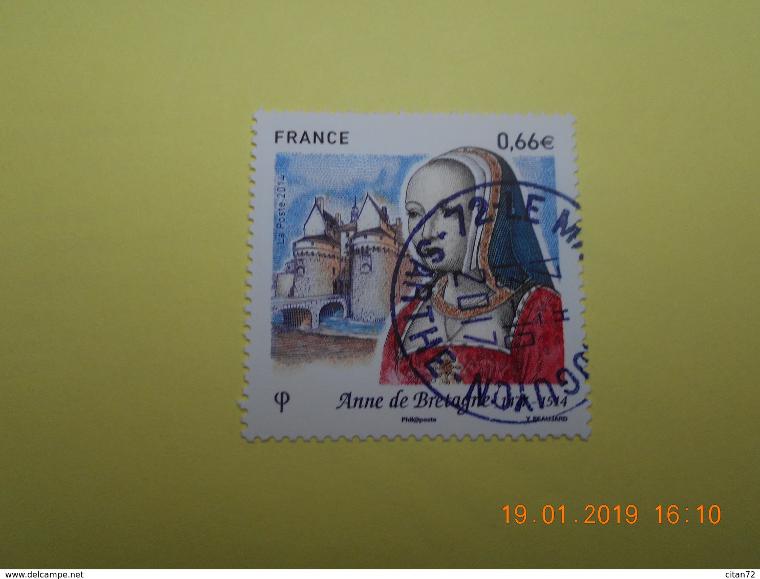 FRANCE 2014   YTN° 4834  ANNE DE BRETAGNE (1477-1514)  TN Oblitéré - Oblitérés