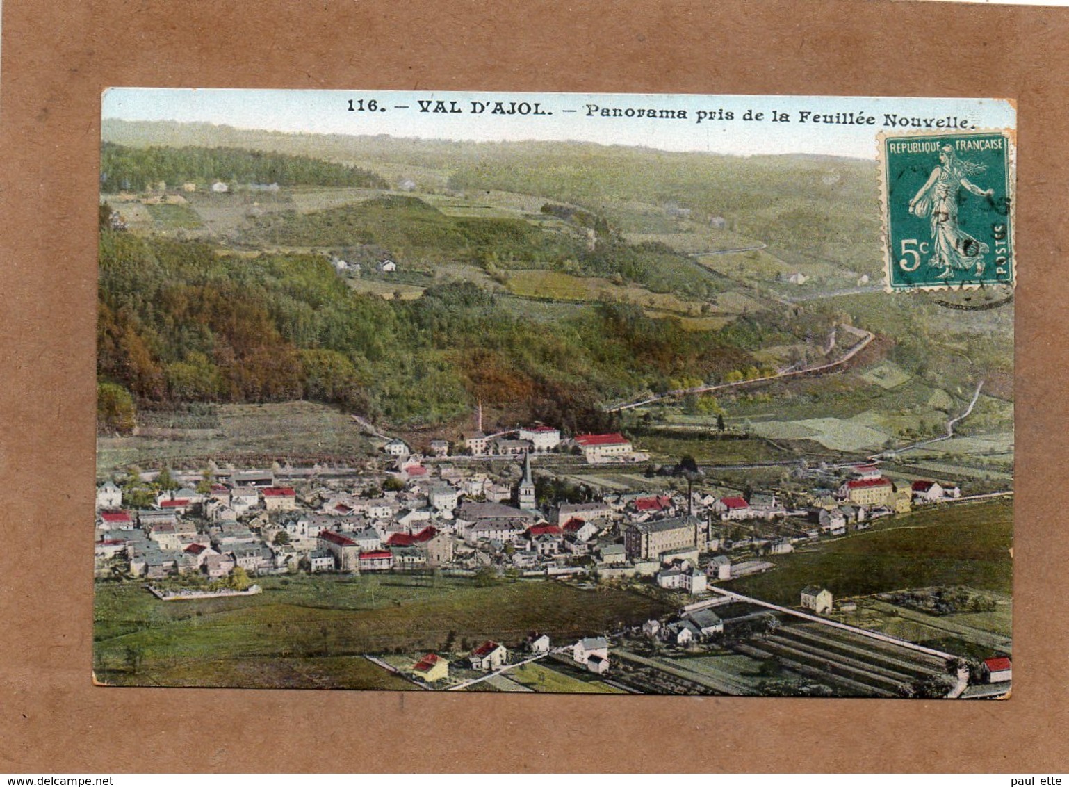 CPA - VAL-d'AJOL (88) - Vue Aérienne Du Bourg En 1910 - Autres & Non Classés